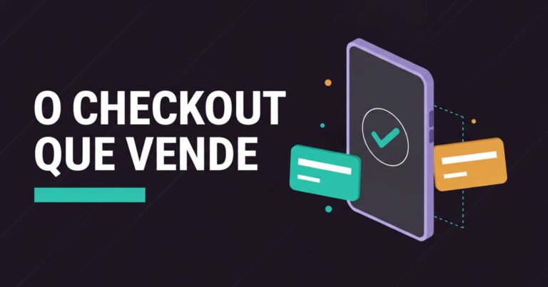Ilustração de um checkout português: smartphone a confirmar um pagamento MB WAY, com cartões de confirmação Multibanco ao lado