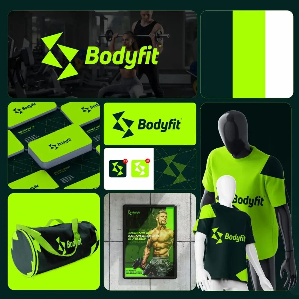 Identidade visual criada para Bodyfit