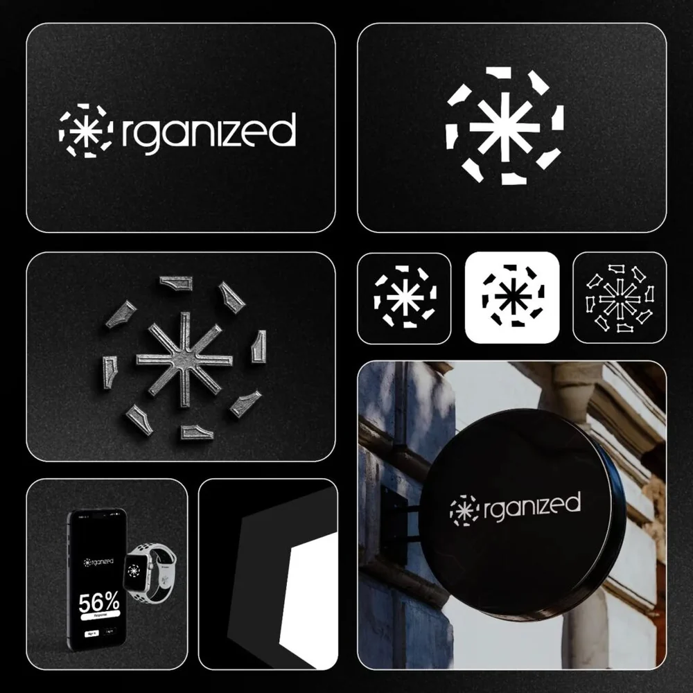 Identidade visual criada para Organized
