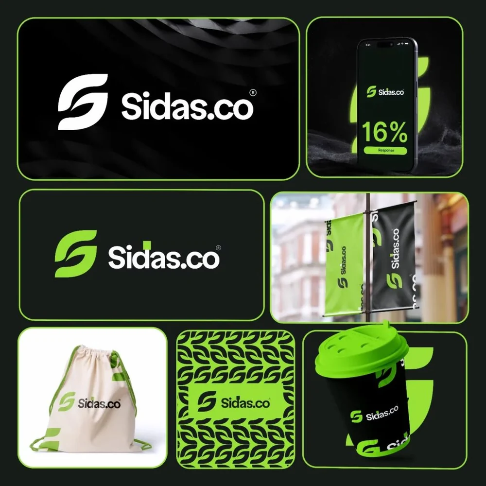 Identidade visual criada para Sidas.co