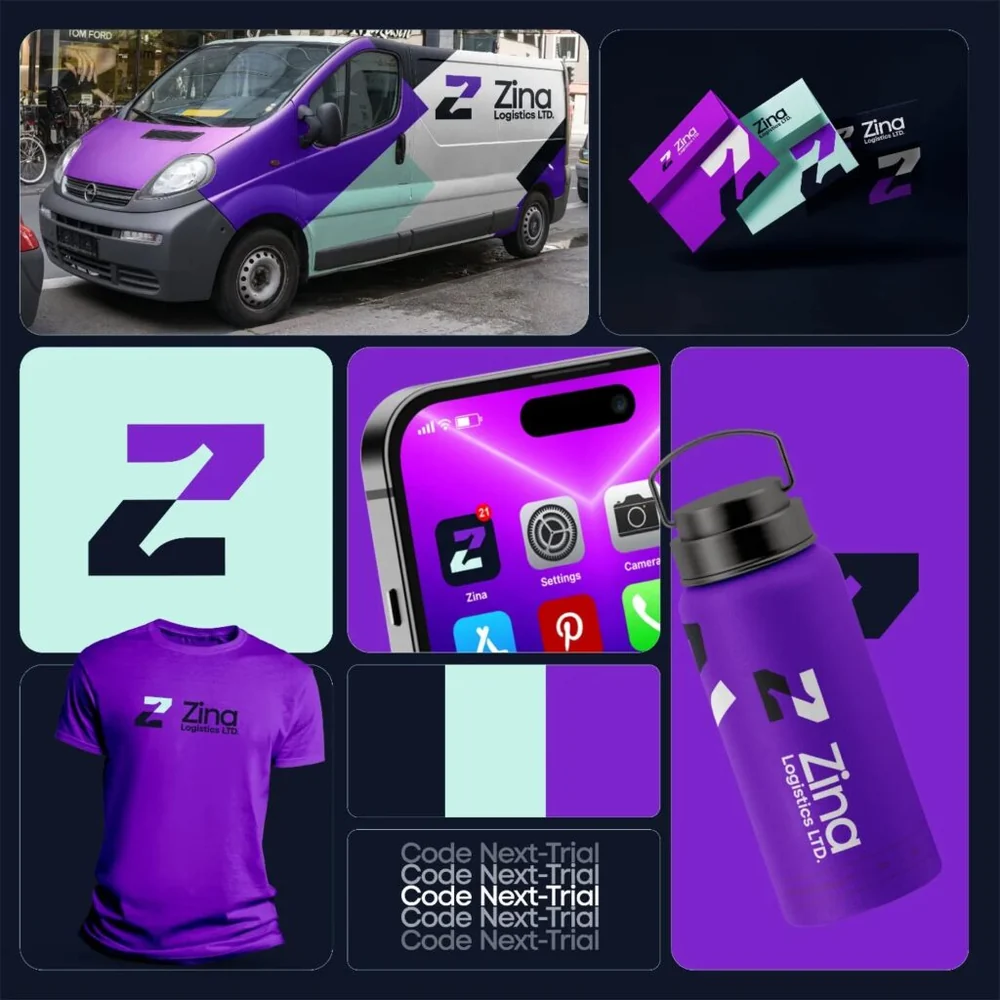 Identidade visual criada para Zing