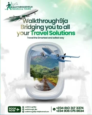 Publicação para redes sociais criada para Walkthrough9ja